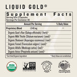 Frasco de Legendairy Milk Liquid Gold en mano para comparar tamaño y porción