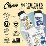 Legendairy Milk etiqueta con ingredientes principales y dosis especificadas