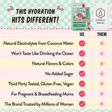 Legendairy Milk etiqueta nutricional mostrando electrolitos y vitaminas