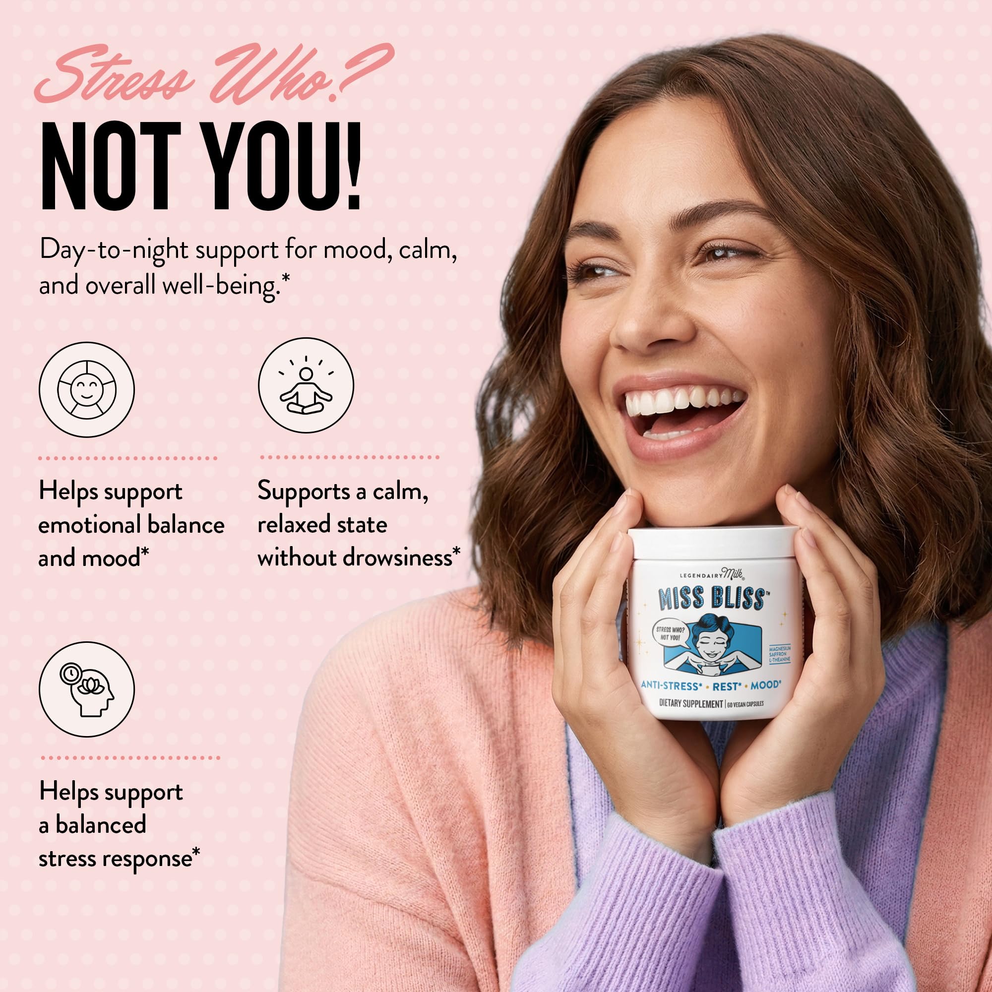 Legendairy Milk cápsulas veganas en primer plano para dosis diaria