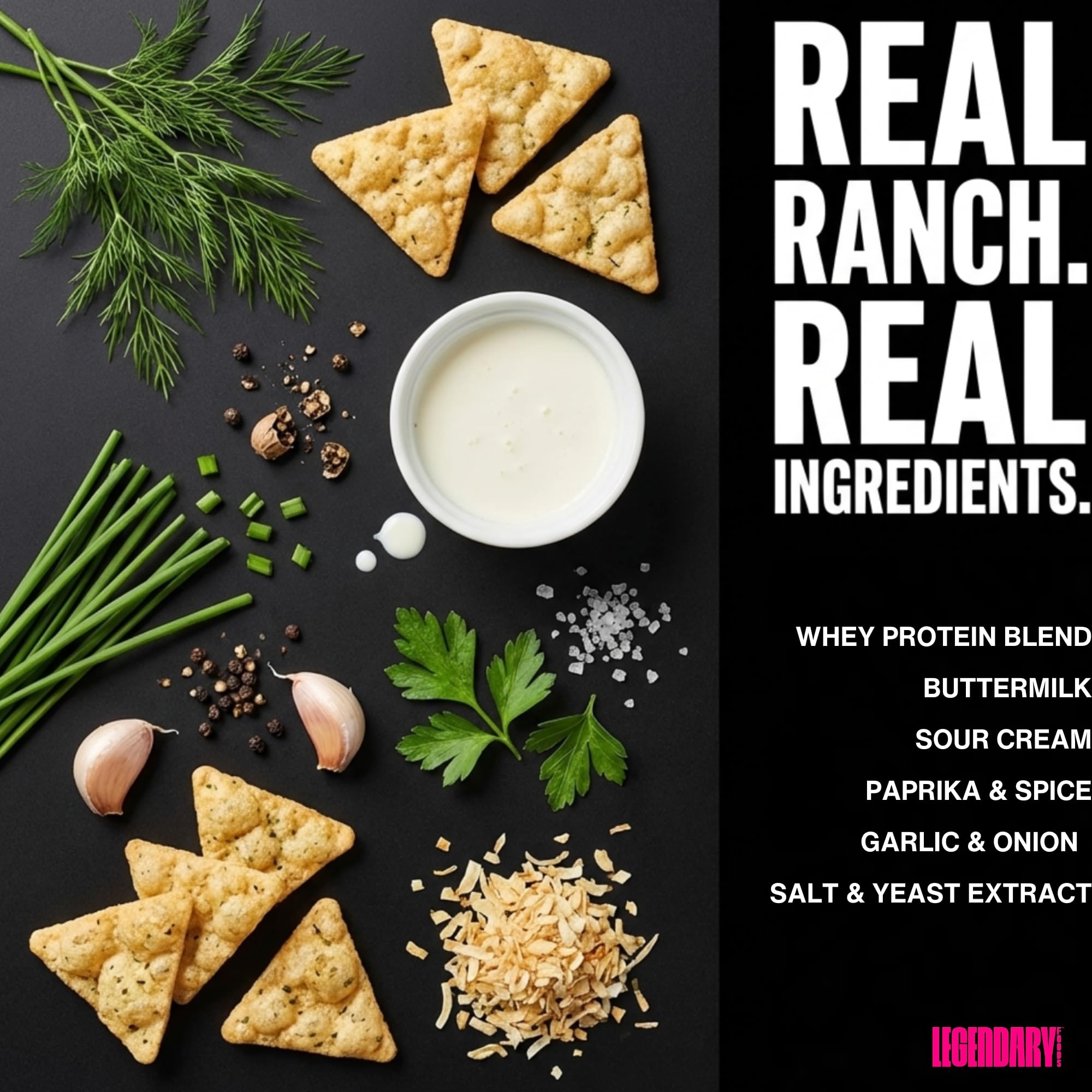 Legendary Foods etiqueta de ingredientes limpia y libre de gluten