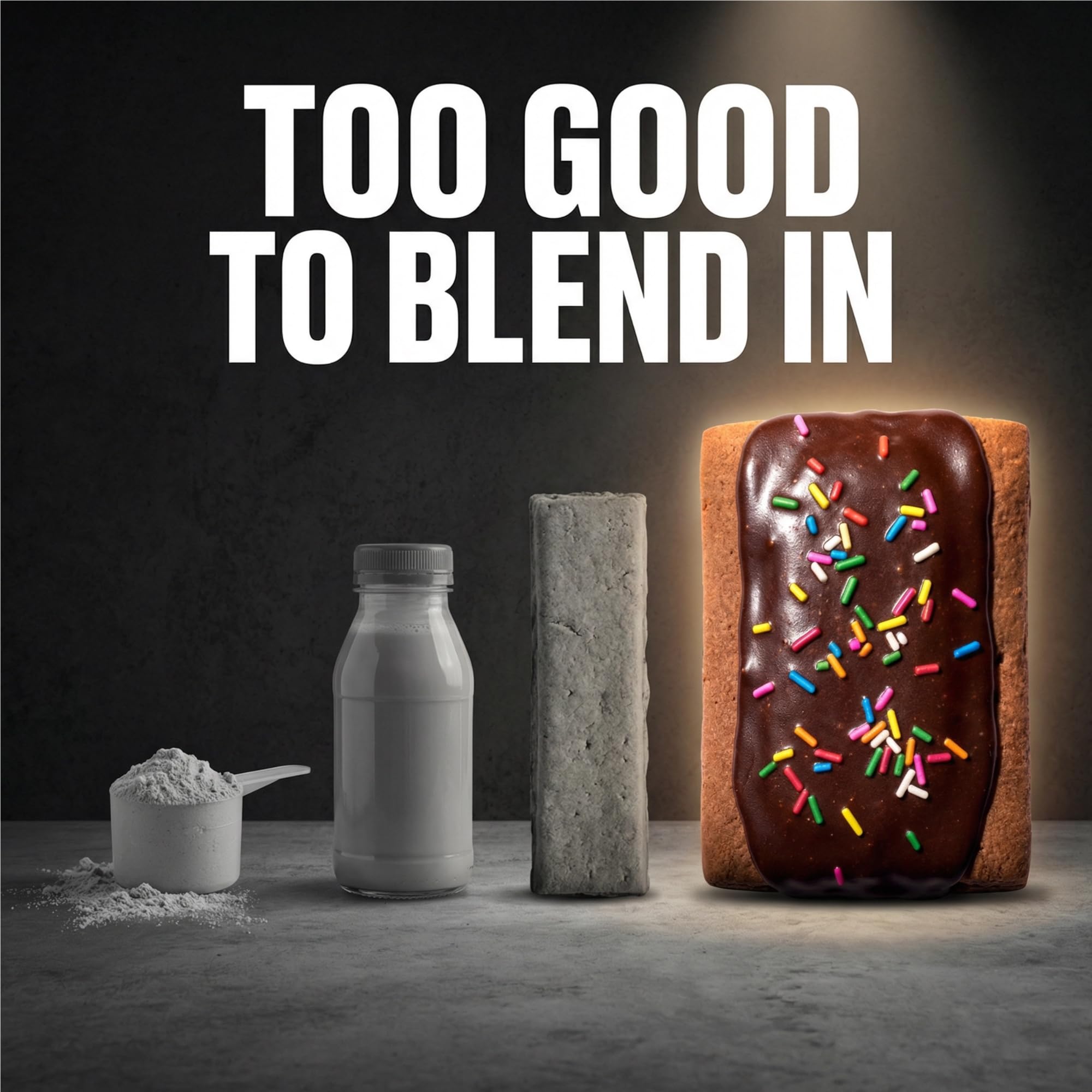 Legendary Foods detalle del glaseado de chocolate que aporta sabor intenso