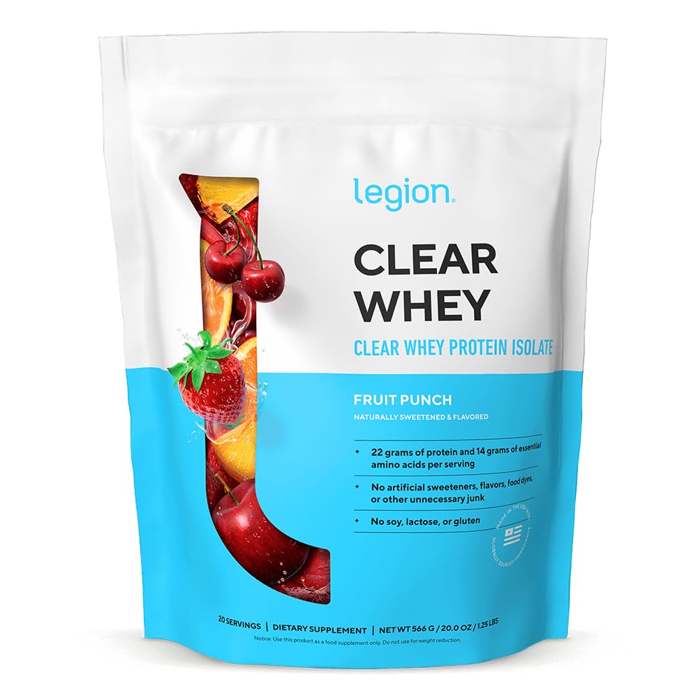 LEGION envase frontal Fruit Punch con información clara y beneficios