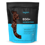 LEGION Egg+ frente del empaque mostrando sachet y beneficio limpio