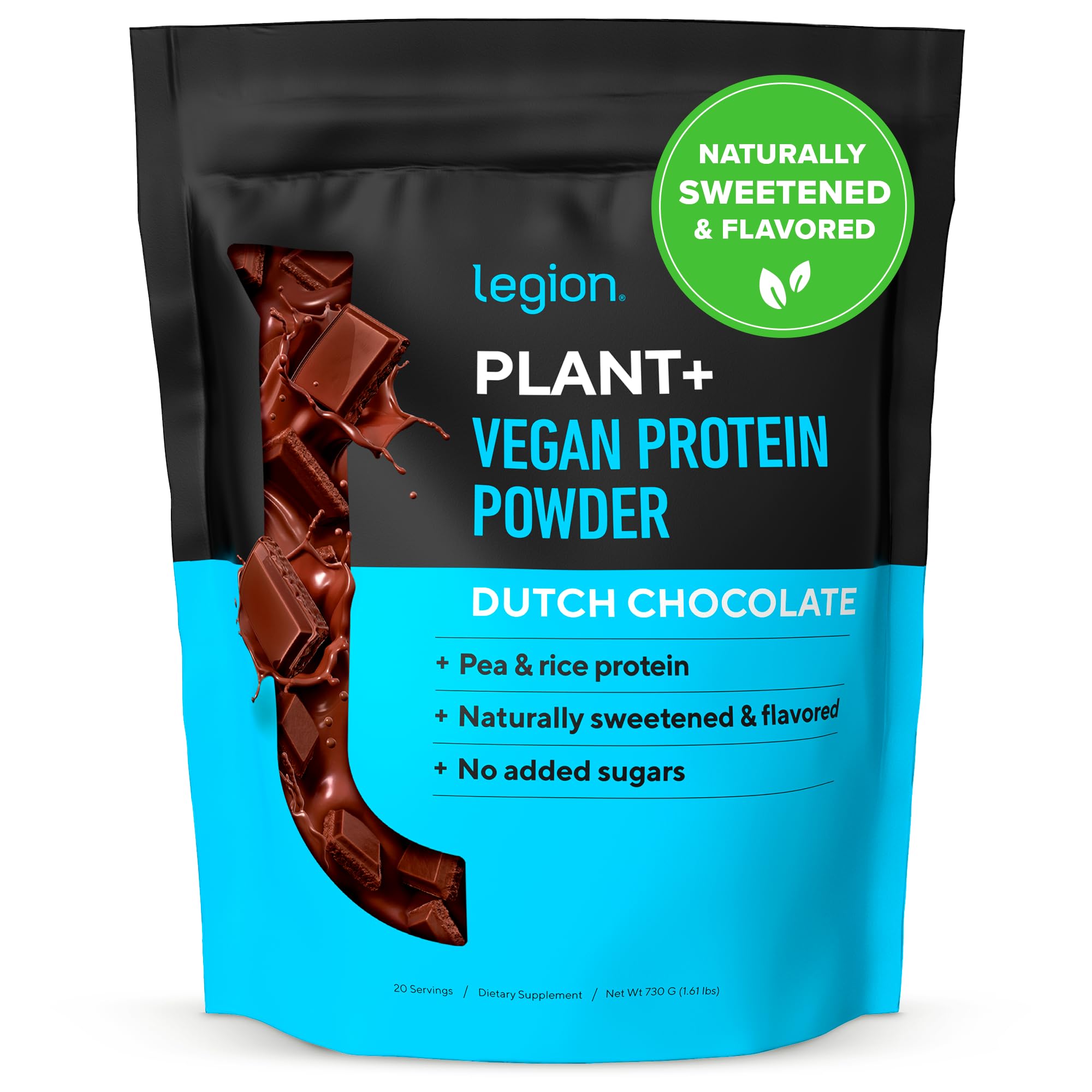 LEGION empaque frontal mostrando diseño y 24 g de proteína
