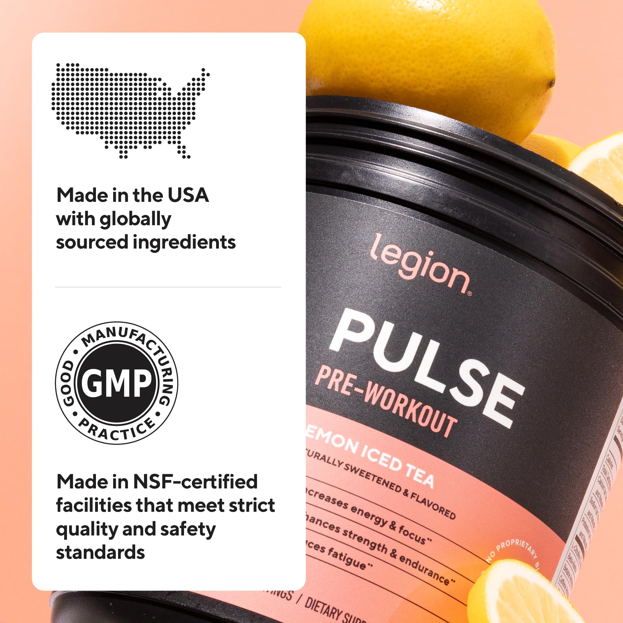 LEGION Pulse certificado de laboratorio que valida pureza y potencia