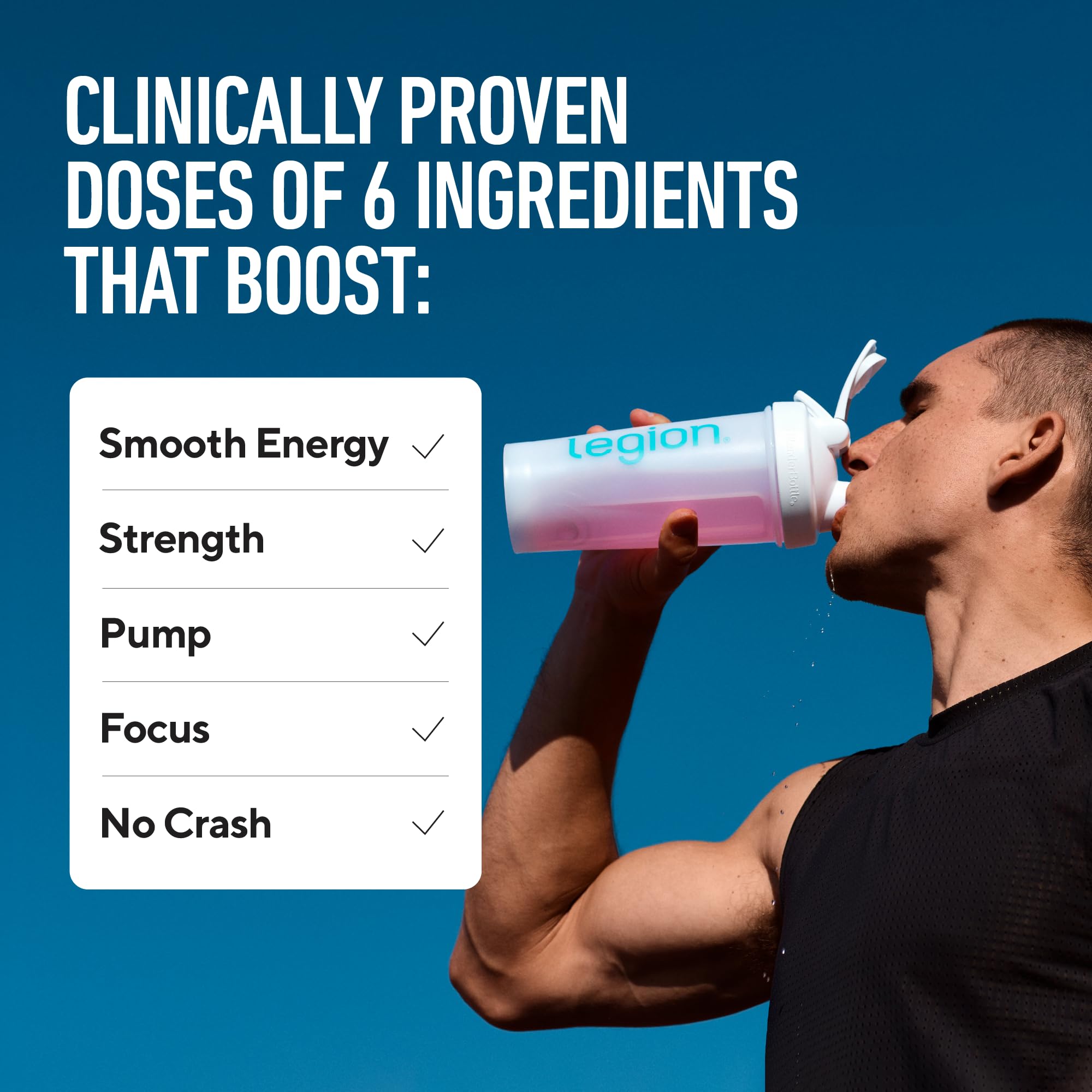 LEGION Pulse detalle de la etiqueta con ingredientes y dosis claras