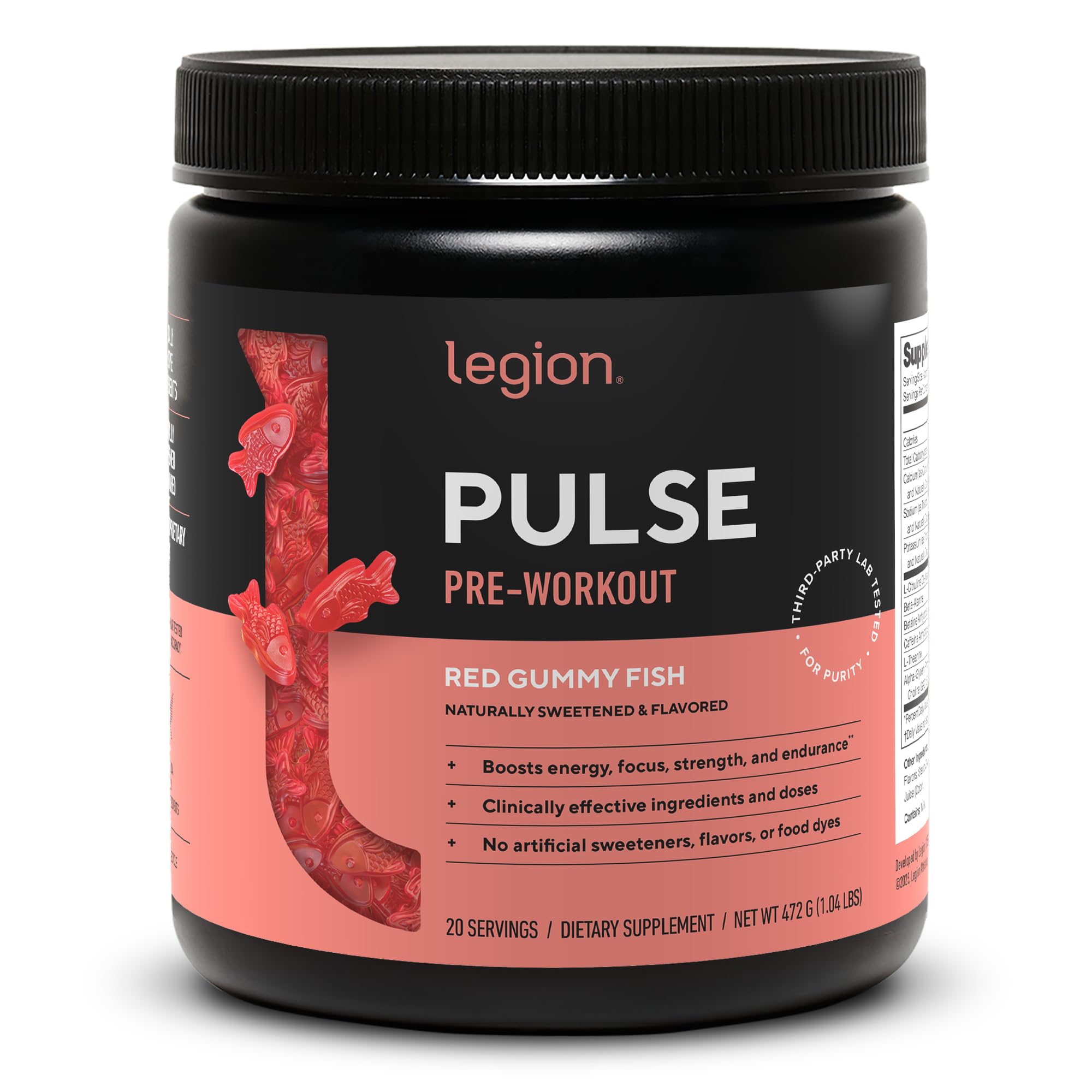 LEGION Pulse frente del envase mostrando diseño y beneficio limpieza