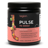 LEGION Pulse frente del envase mostrando diseño y sabor Sour Candy