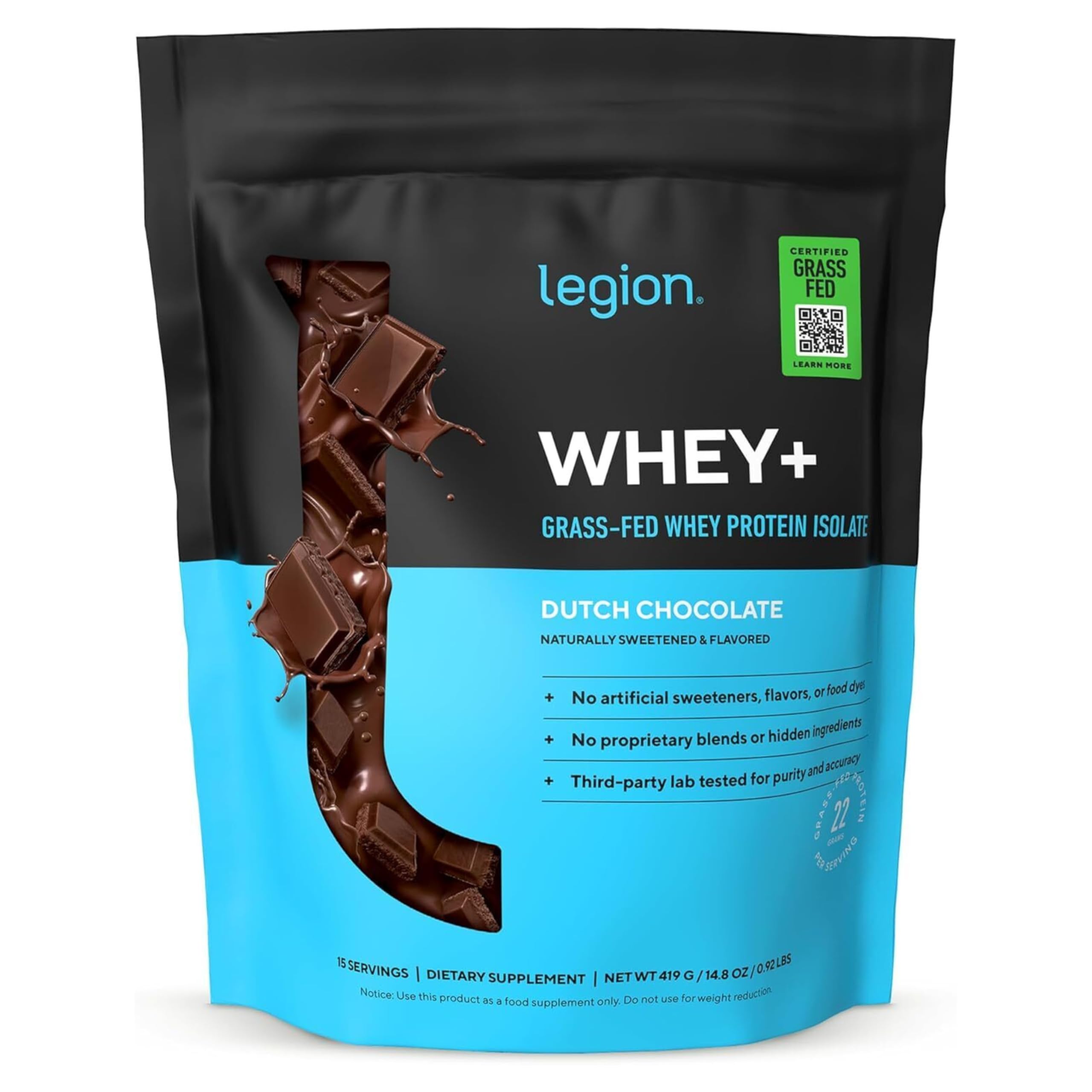 LEGION frasco frontal y diseño claro que comunica limpieza y calidad