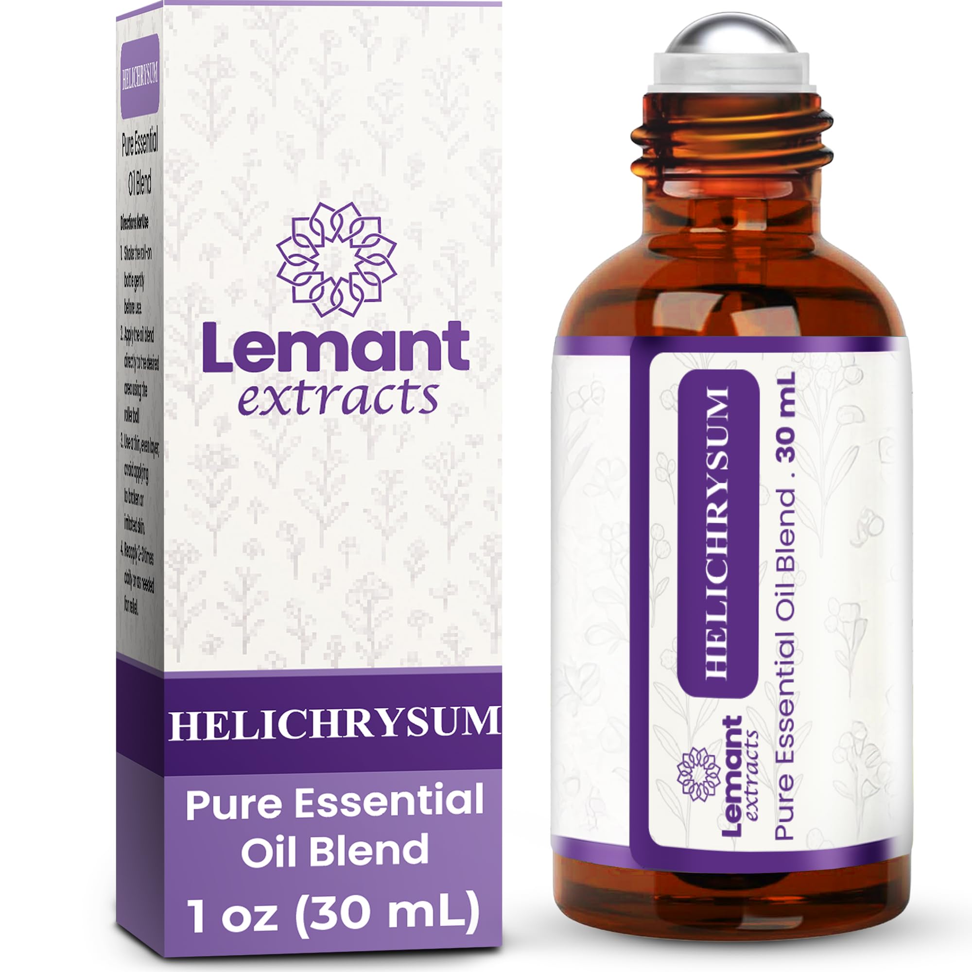 Lemant roll-on frontal mostrando envase de 1 oz y diseño práctico
