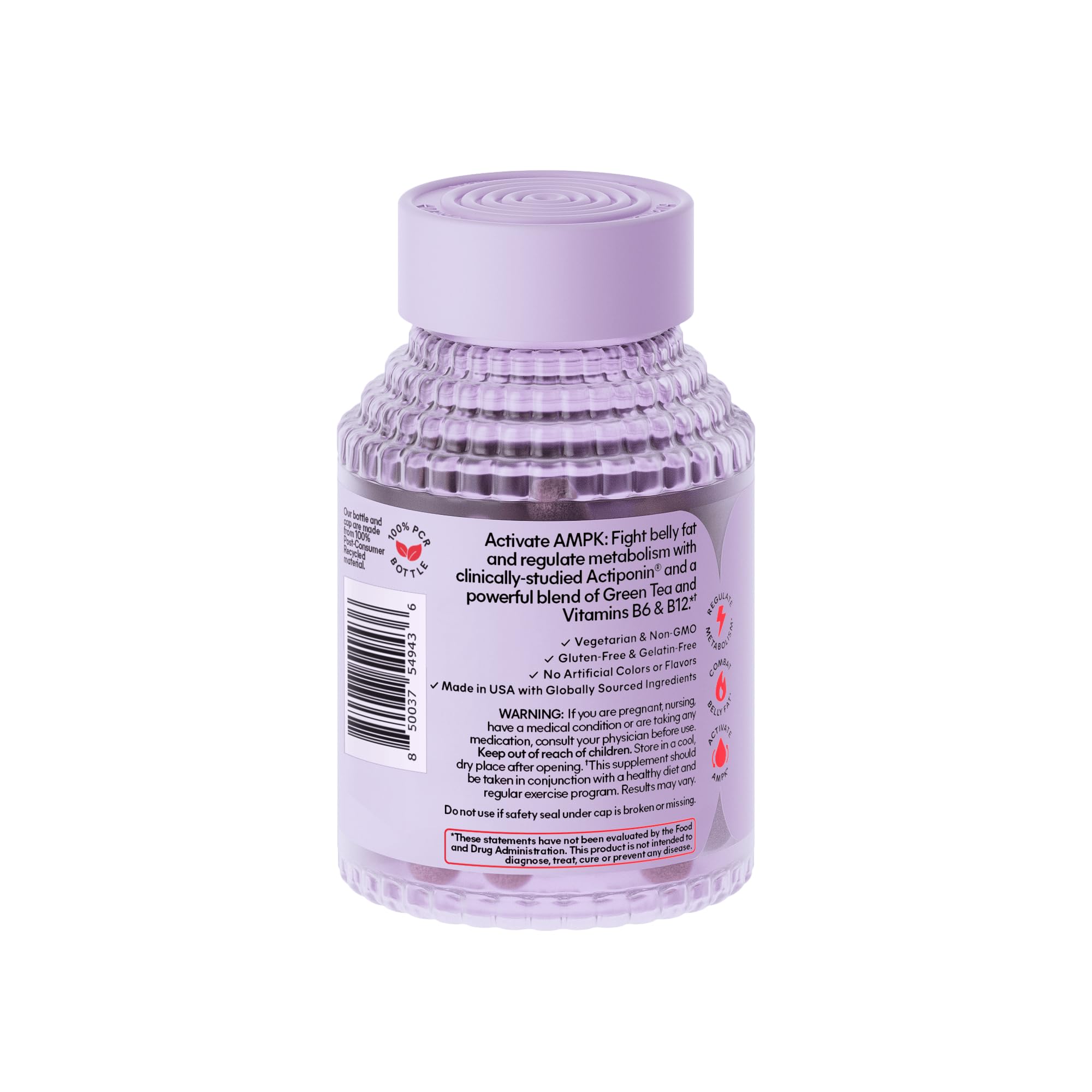 Lemme caja lateral con información nutricional y seguridad cGMP visible