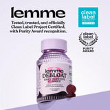 Bote Lemme abierto con gomitas visibles para idea de cantidad y uso
