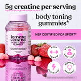 Lemme etiqueta de ingredientes mostrando creatina 5 g y pruebas de terceros