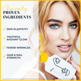LEMON & CO. vaso con collagen water listo para beber, hidratación instantánea