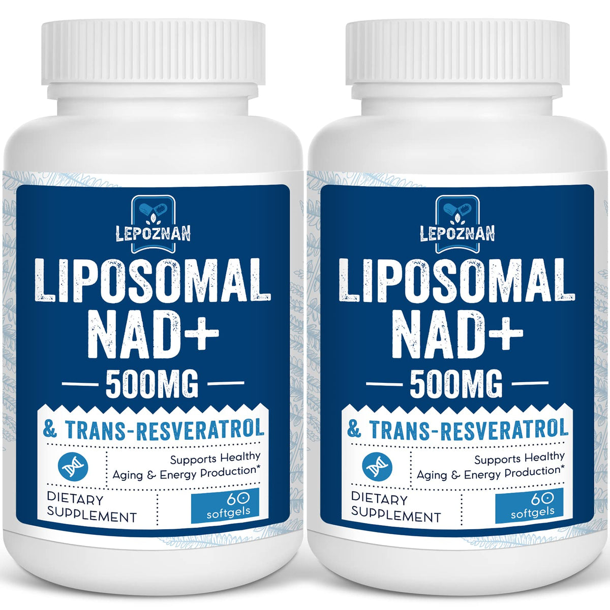Lepoznan frontal del envase mostrando la fórmula liposomal y beneficios