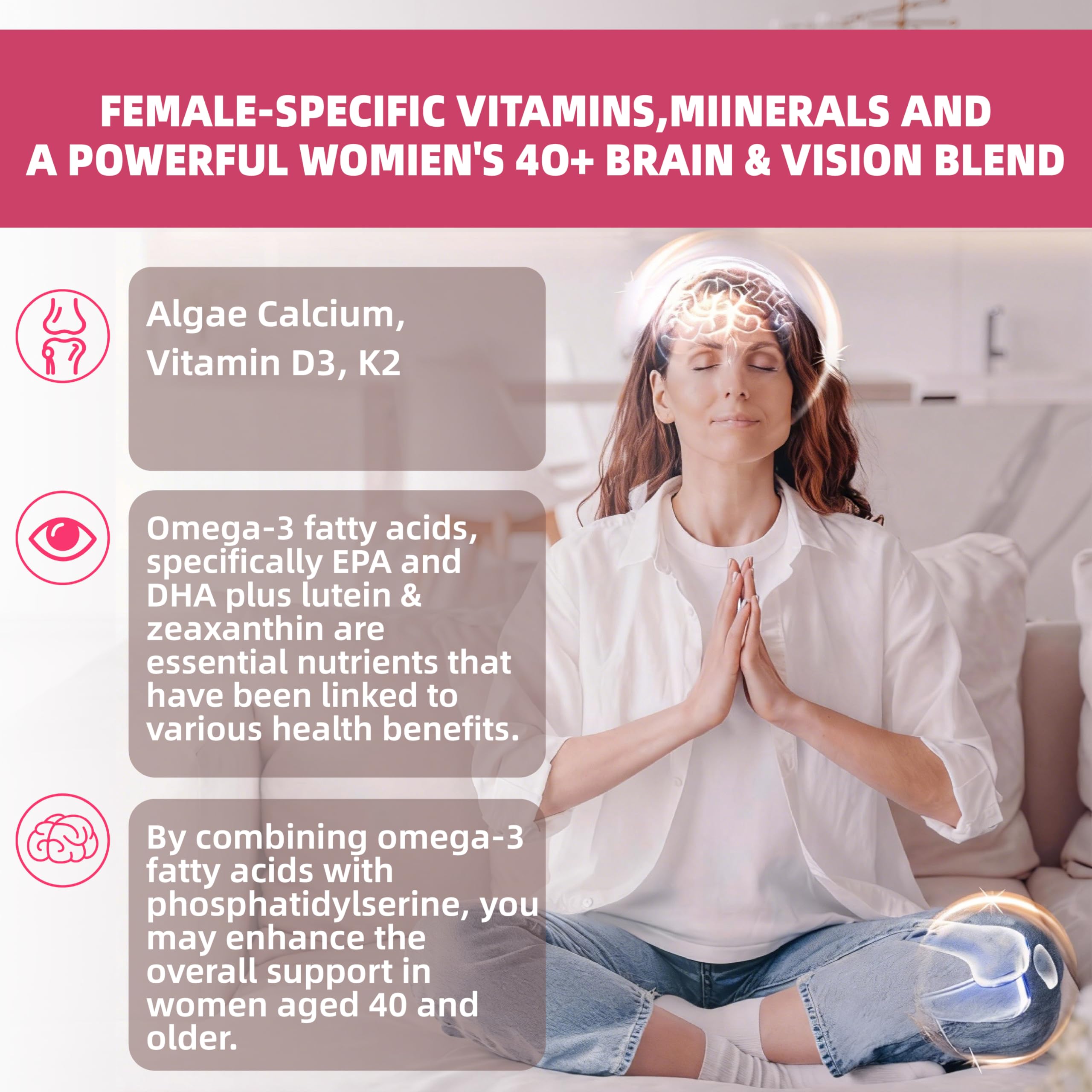 Lerinettia etiqueta nutricional en detalle mostrando vitaminas, minerales y omega‑3