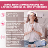 Lerinettia etiqueta nutricional en detalle mostrando vitaminas, minerales y omega‑3