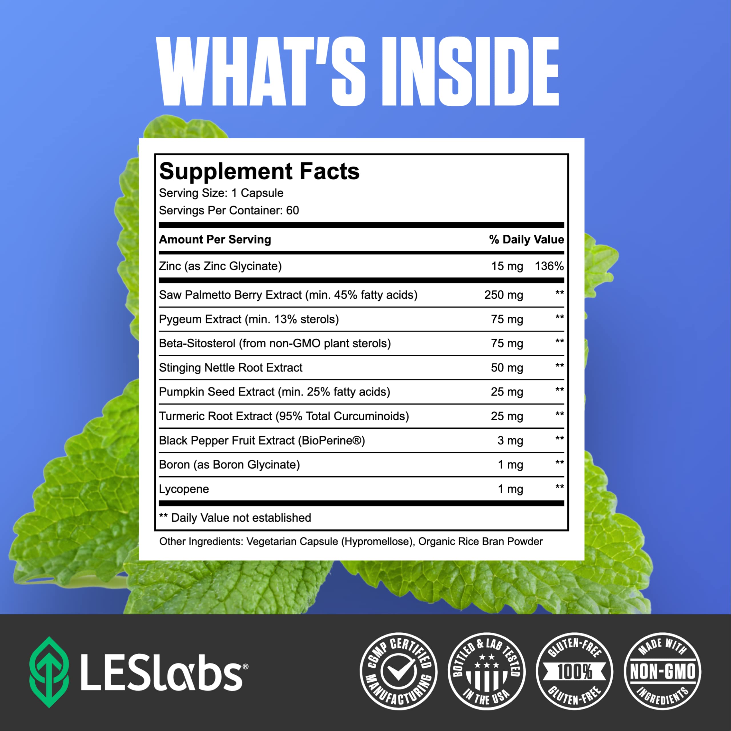 LES Labs cápsula junto a moneda para comparar tamaño y dosificación cómoda