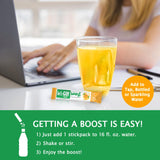 Let'z Go! uso en gimnasio con botella, energético y portátil