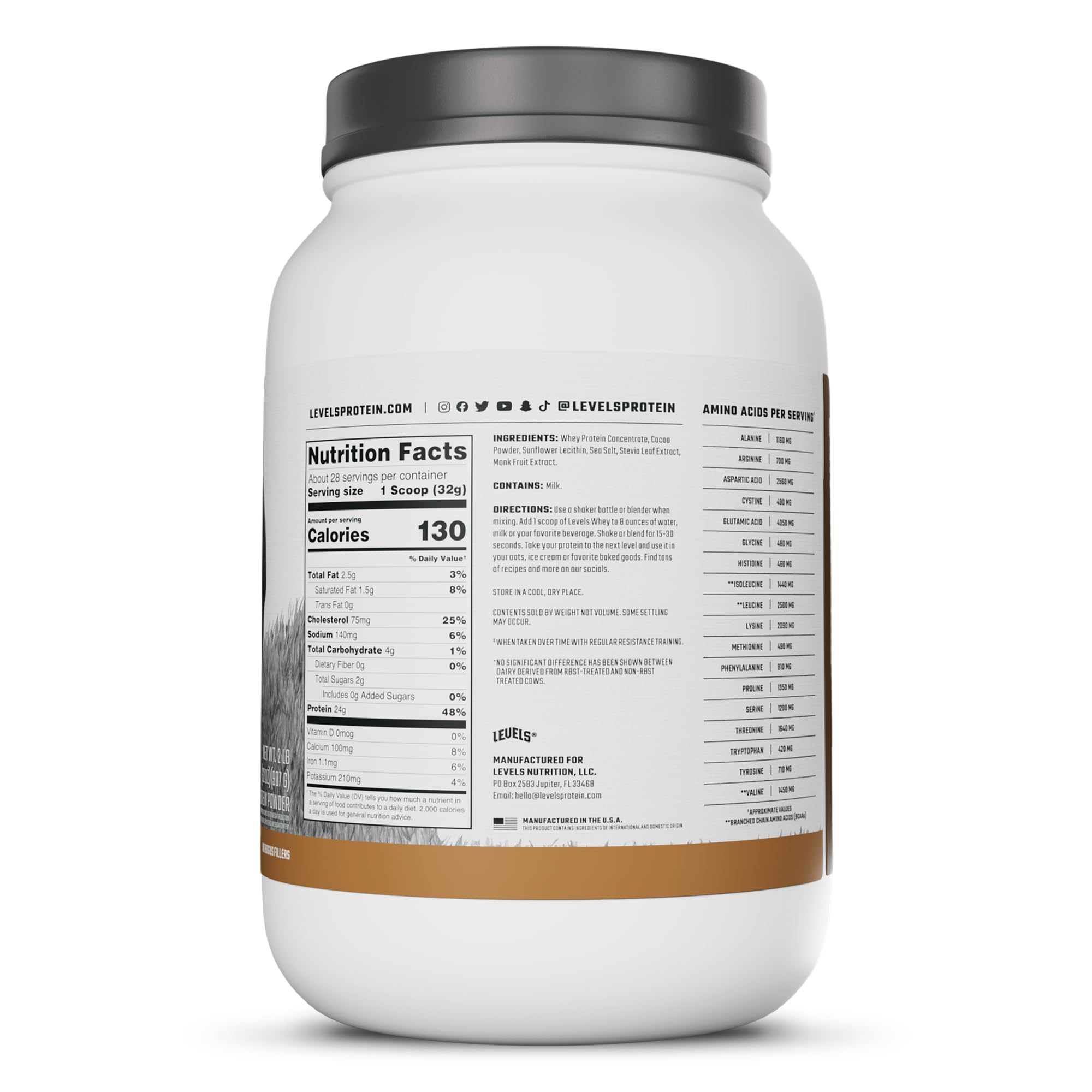 Levels Whey batido post-entrenamiento para recuperación y energía