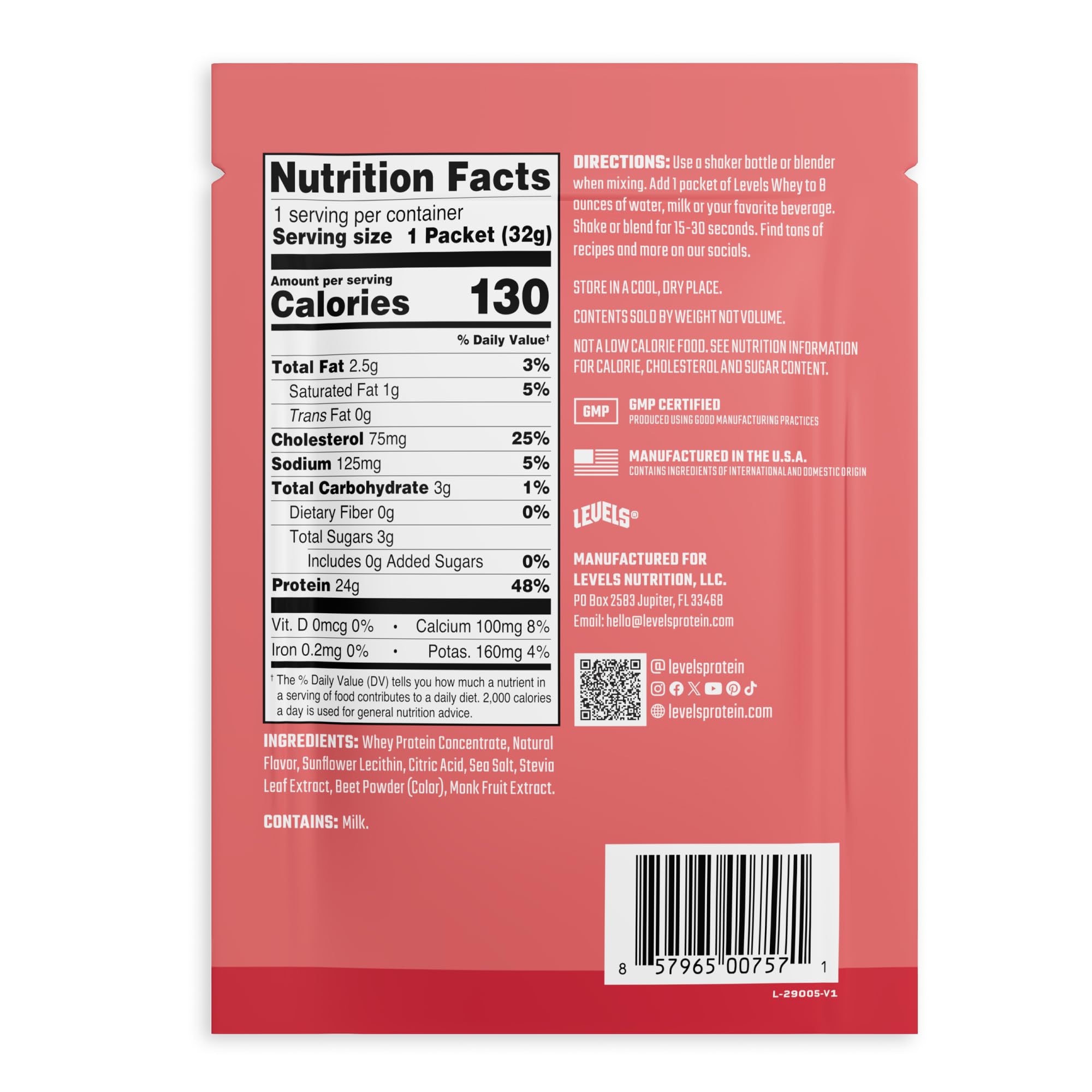 Levels Nutrition botella en gimnasio ideal para consumo postentreno