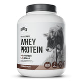 Levels Whey frente del envase mostrando la marca y el sabor