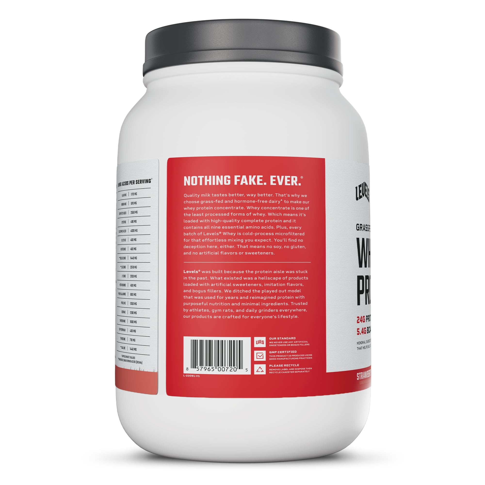 Levels Whey lifestyle tras entrenamiento, reposición de proteína conveniente y sabrosa