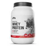 Levels Whey frente del envase mostrando 2LB y sabor fresa, presentación limpia y profesional