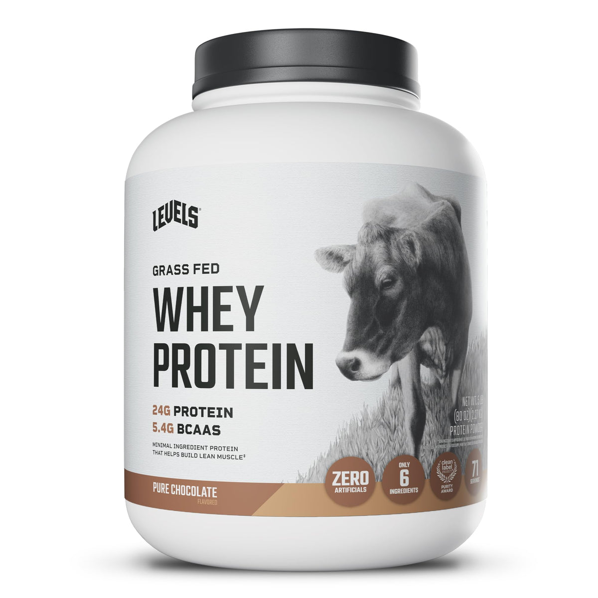 Levels Nutrition envase frontal 5lb muestra aporte de proteína