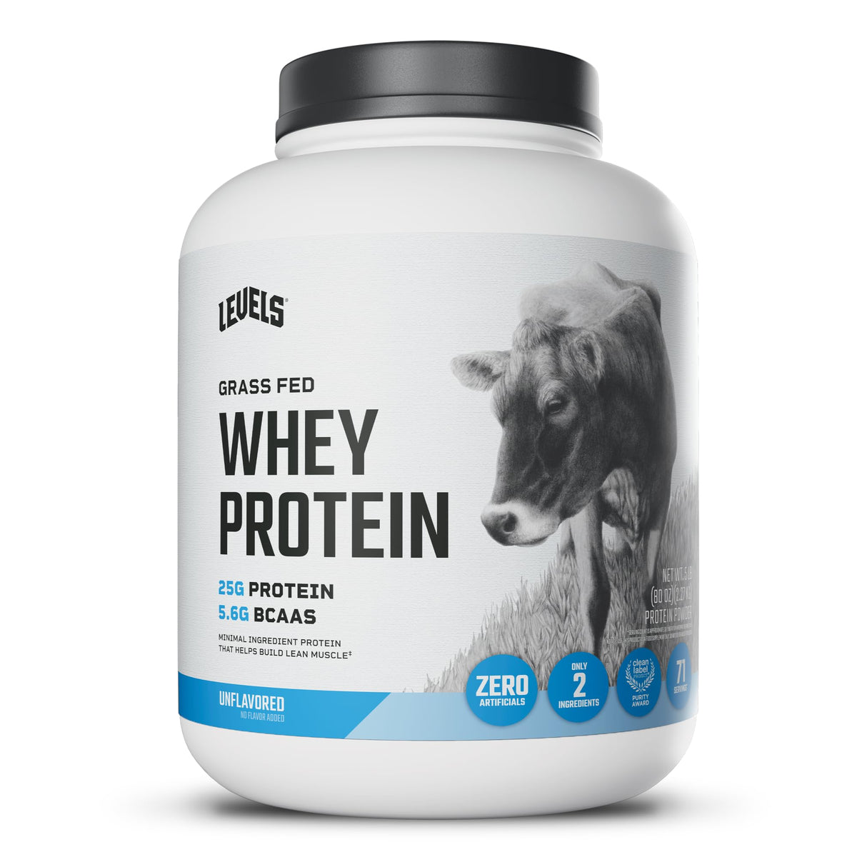 Levels Nutrition envase frontal 5 lb, presentación limpia y profesional