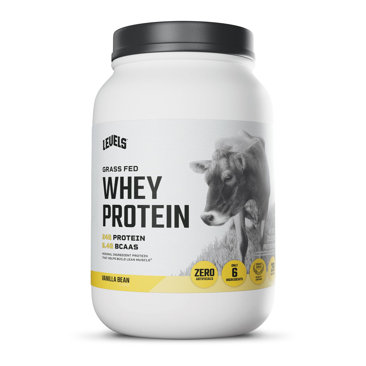 Levels Nutrition frente del envase mostrando etiquetado claro y beneficio de pureza