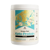 LevelUp frasco frontal del producto mostrando etiqueta y sabor vainilla crema, ideal para dieta keto