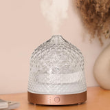 Levoair difusor frontal en cristal mostrando forma elegante y beneficio decorativo