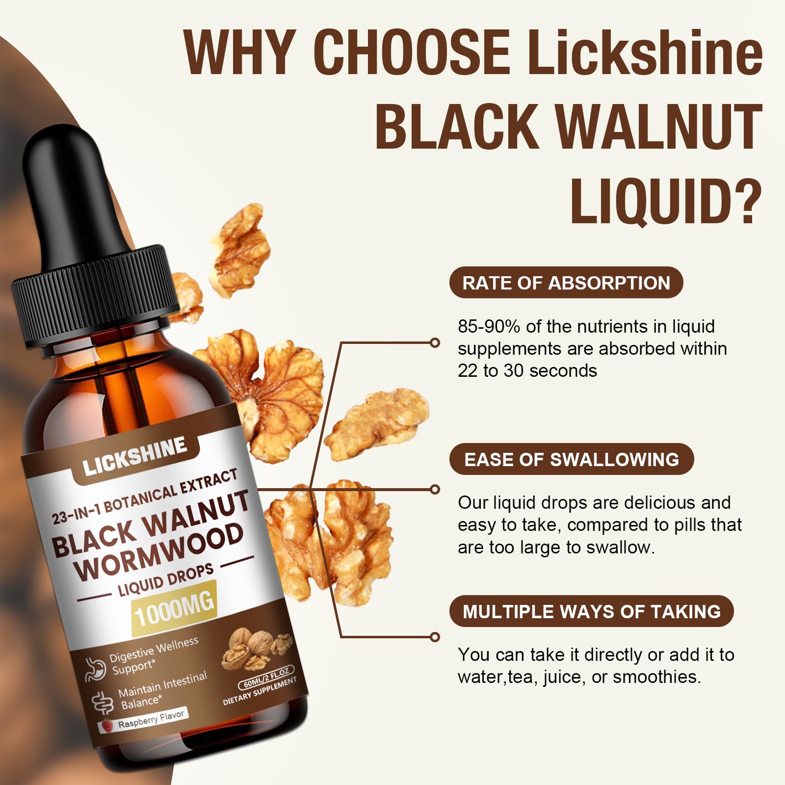 lickshine primer plano del frasco y tapón para sellado seguro y calidad