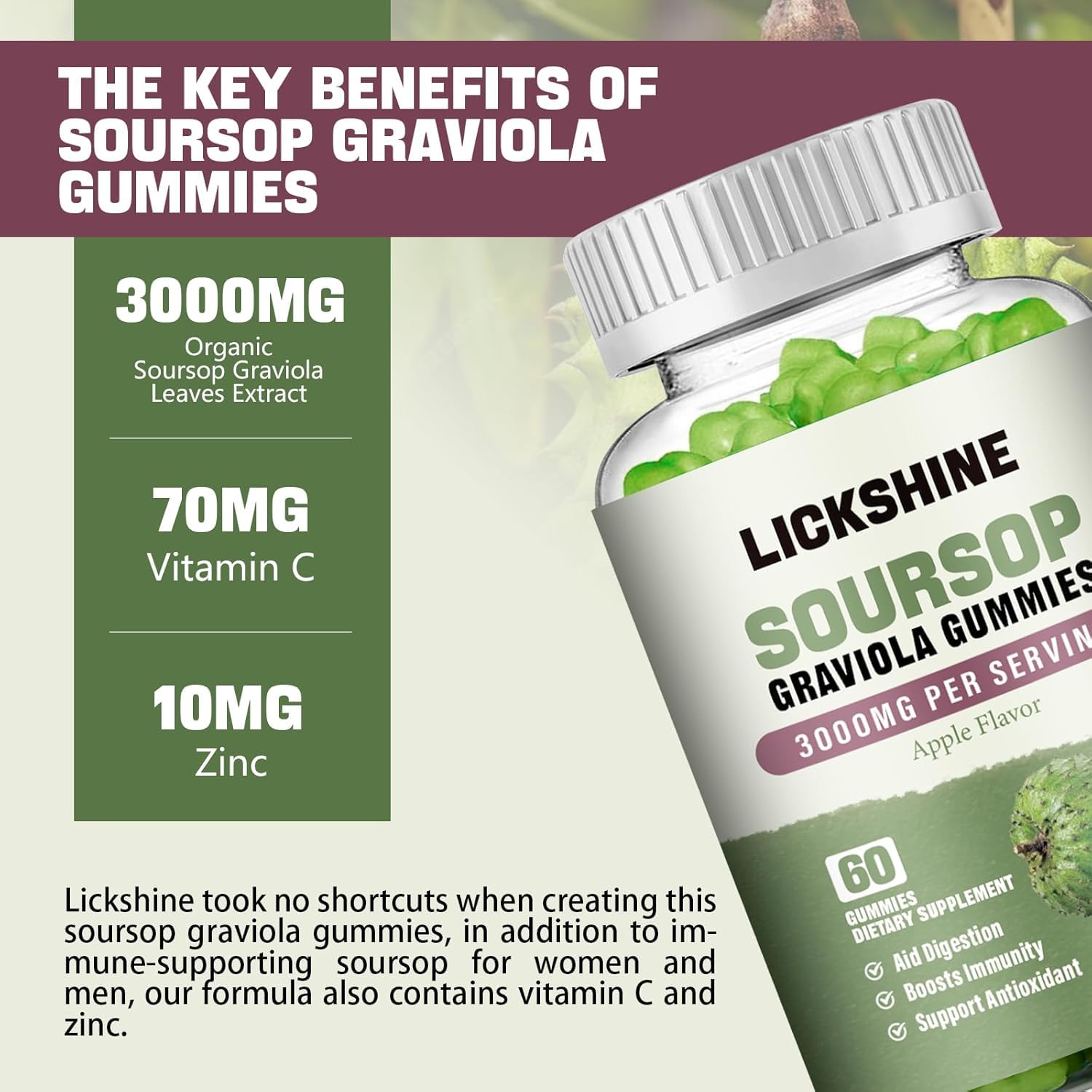 lickshine primer plano de la textura de la gomita, sabor y forma