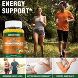 lickshine etiqueta nutricional, información de hierro y vitaminas clara