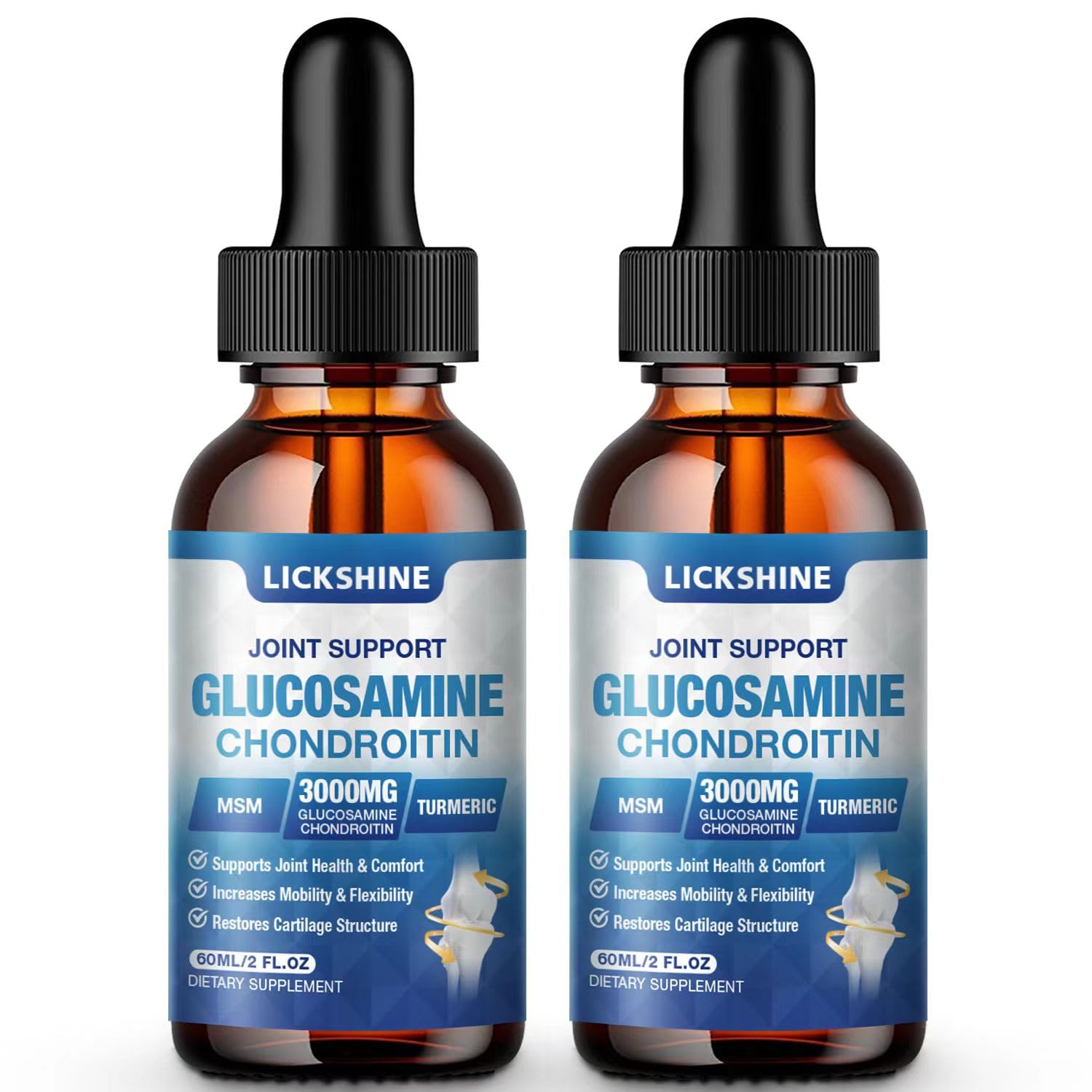 Lickshine frente del pack doble mostrando las dos botellas y beneficio de suministro continuo
