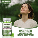 lickshine gomitas sobre mesa junto a frutas para uso diario práctico