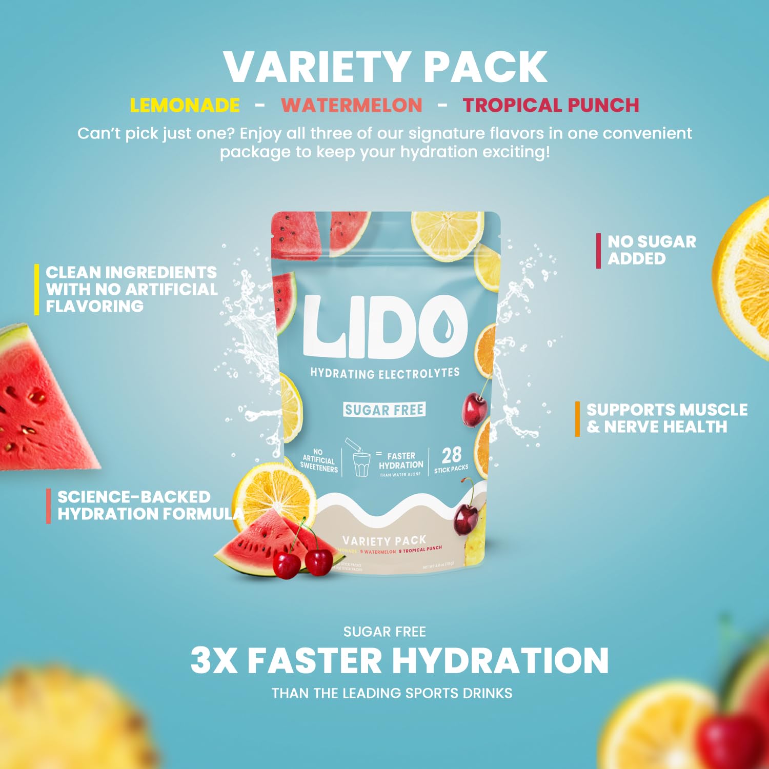 LIDO primer plano del polvo sin colorantes y textura fina beneficiosa
