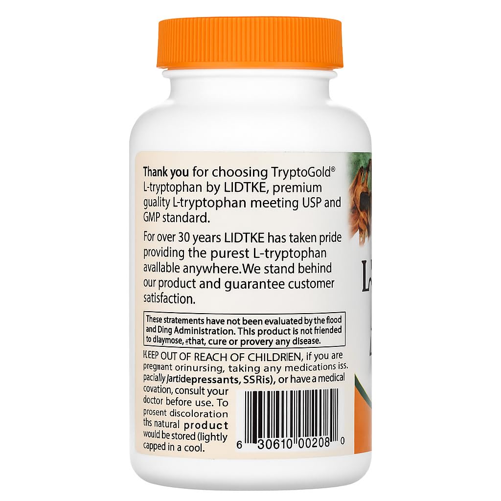Cápsula de Lidtke L-Tryptophan en primer plano destacando fácil ingestión