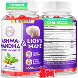 Liekoh frente del envase de Ashwagandha Gummies mostrando diseño y sabor