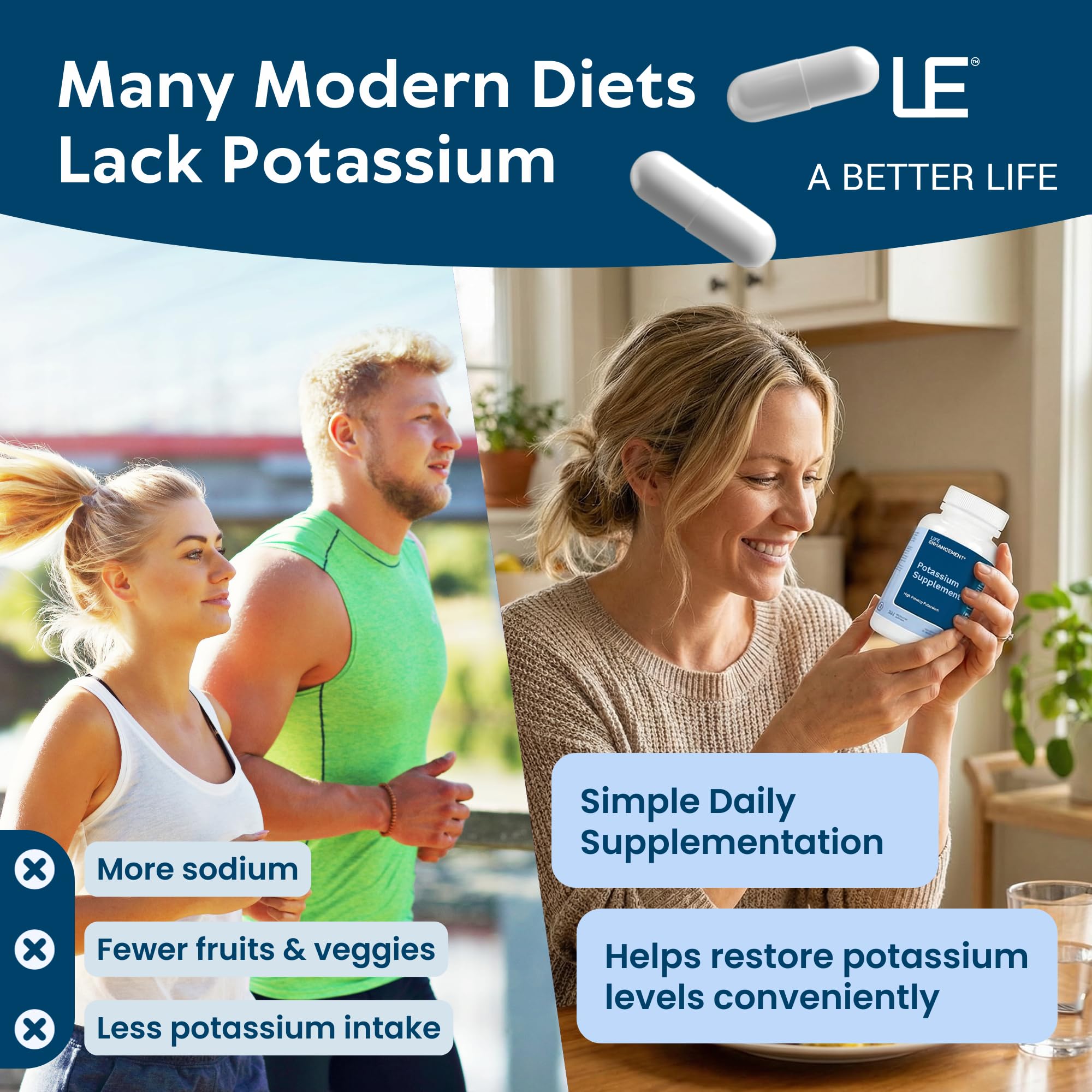 Life Enhancement cápsulas acercamiento mostrando cápsula vegetal fácil de tragar