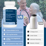 Life Enhancement tabla nutricional enfocada en 325 mg de magnesio por servicio
