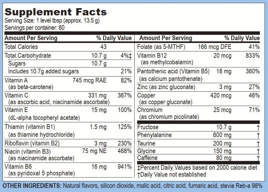 Life Enhancement detalle del polvo con textura fina para mezcla rápida y fácil