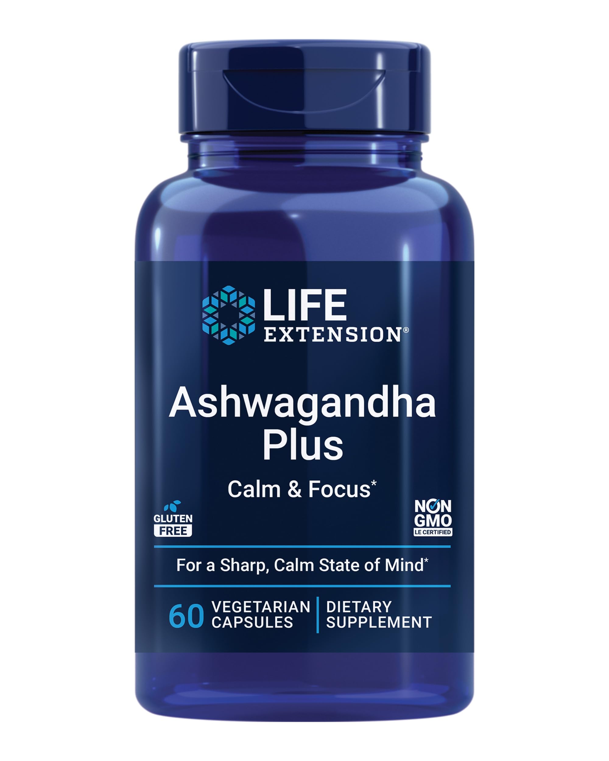 Life Extension envase frontal mostrando nombre y cantidad, transmite confianza