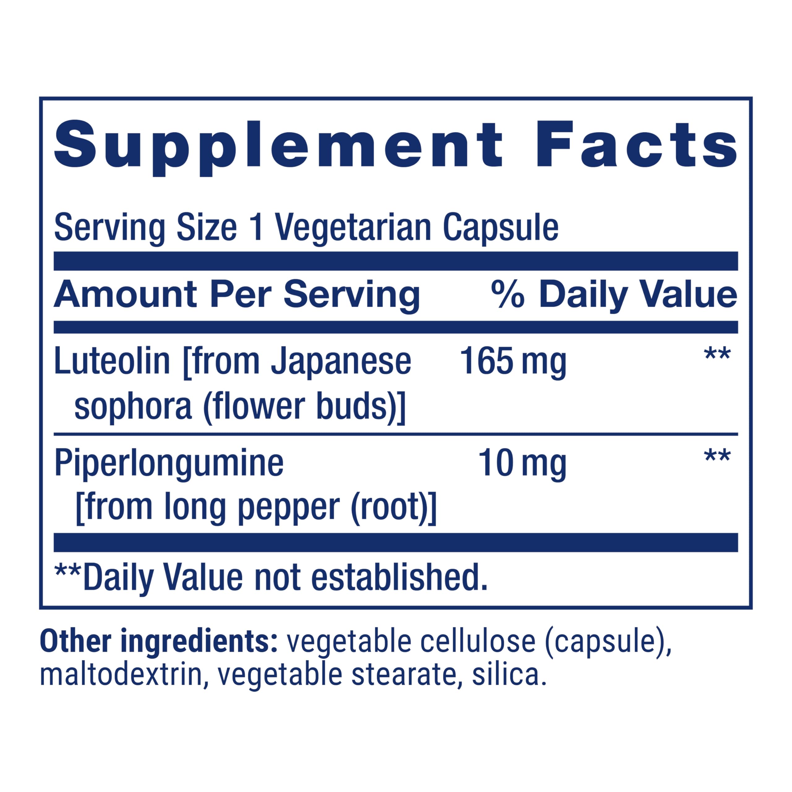 Life Extension etiqueta de Autophagy Renew con lista de ingredientes y pureza declarada