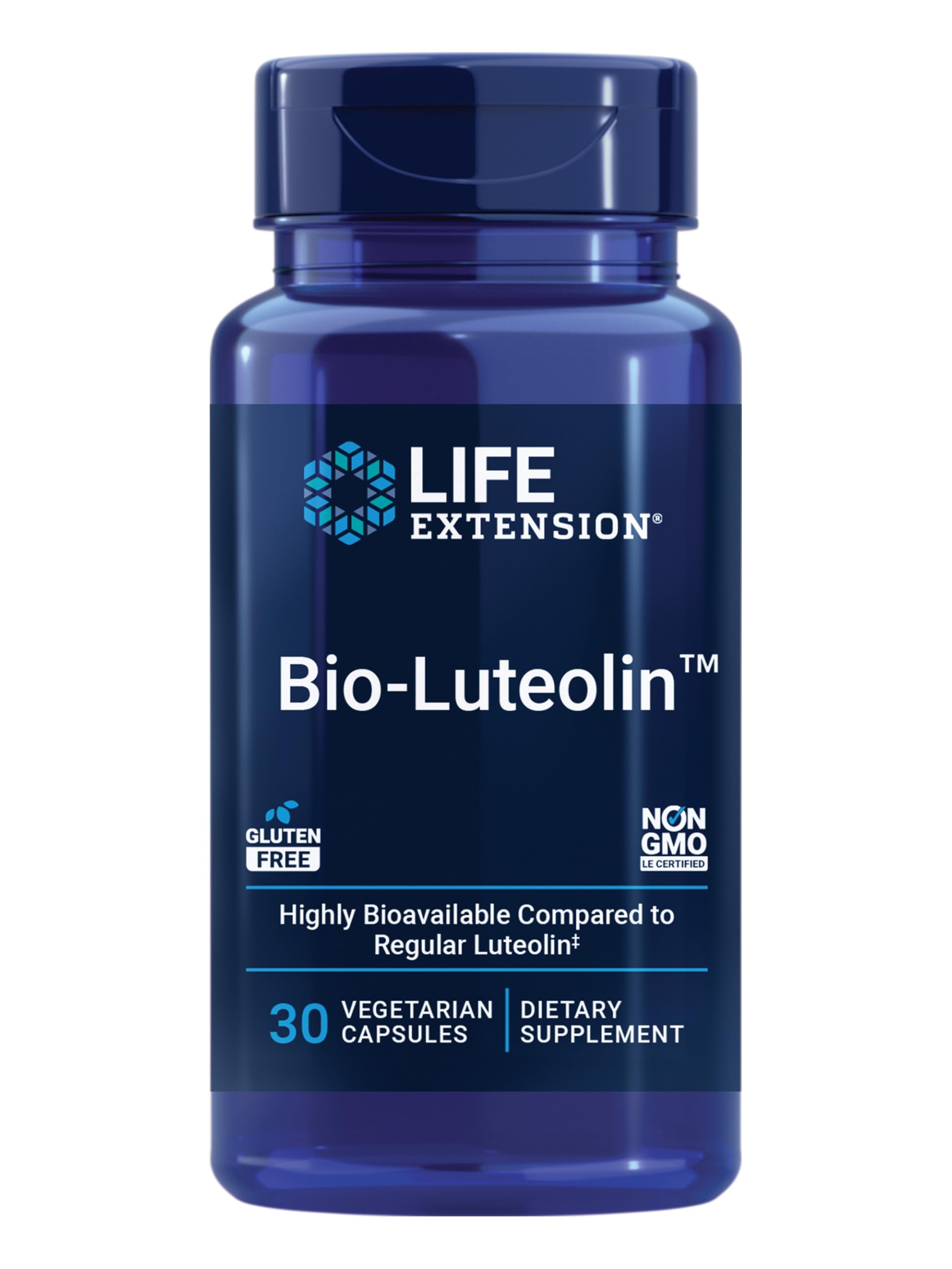 Life Extension frasco frontal mostrando envase y beneficios visibles