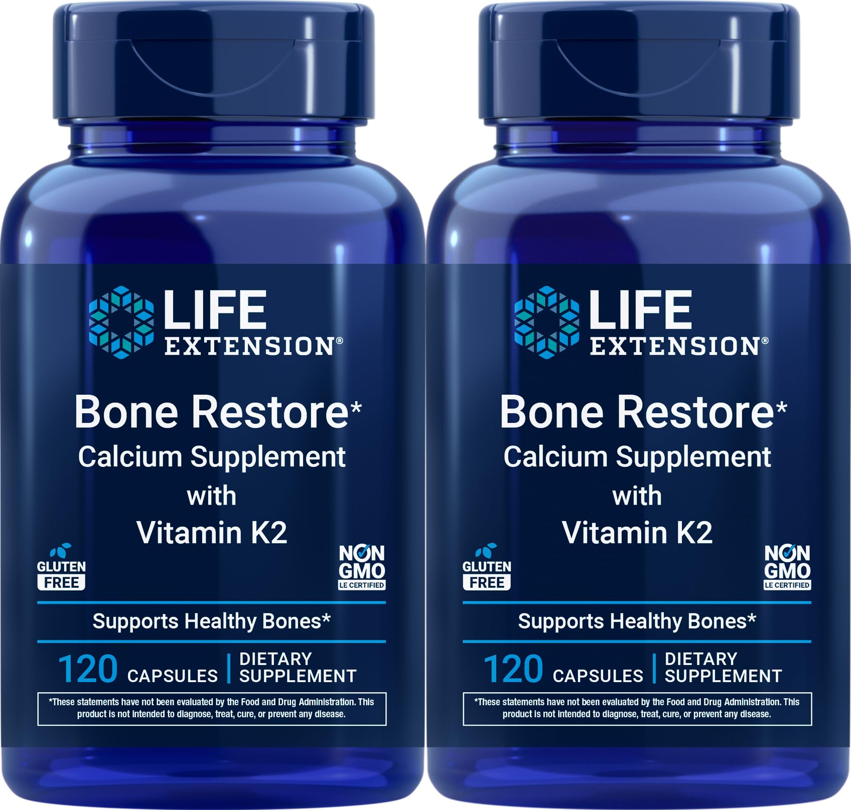 Life Extension bote frontal pack de dos con beneficio de suministro prolongado