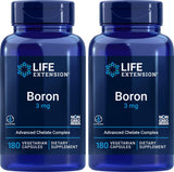 Life Extension frasco frontal del pack de boro con beneficio de suministro prolongado